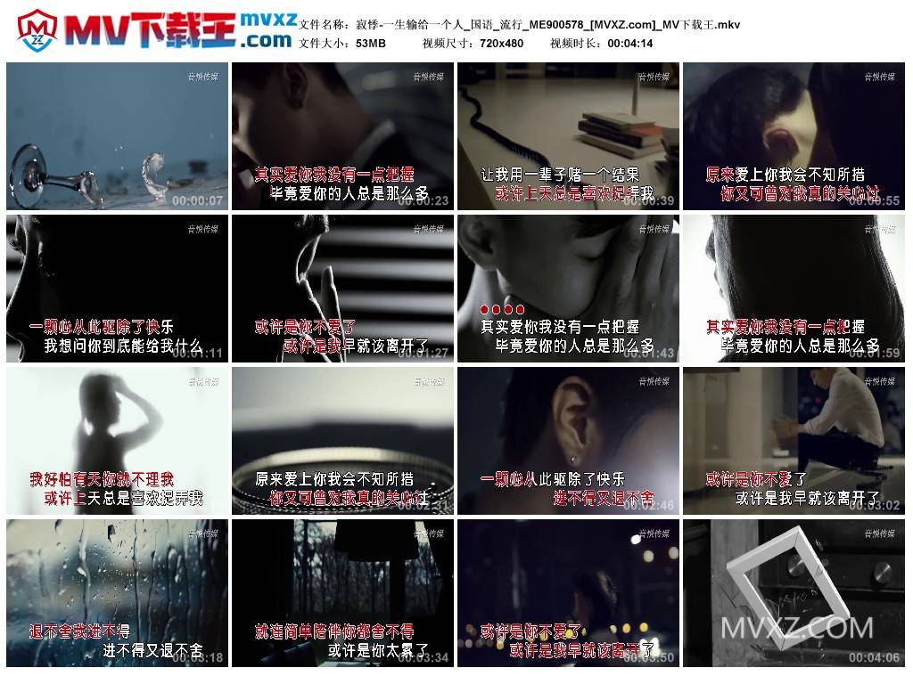 寂悸-一生输给一个人_国语_流行_ME900578